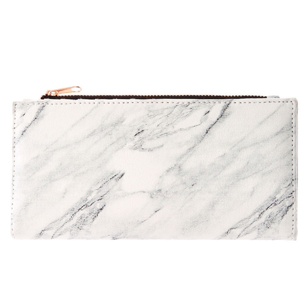 White Marble Wallet